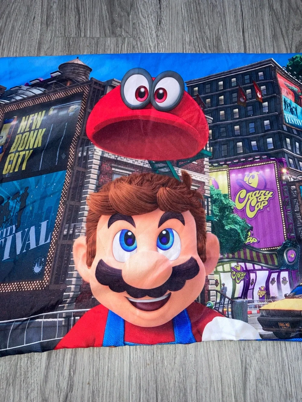 NINTENDO Super Mario Odyssey Red and Blue Character Pillowcase Standard